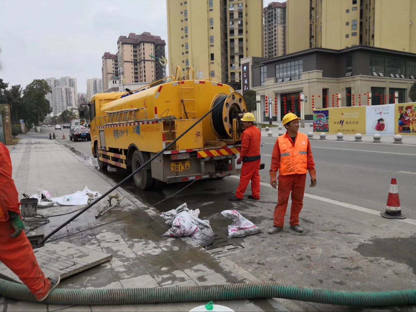 洋县排污管道清淤-管道清洗